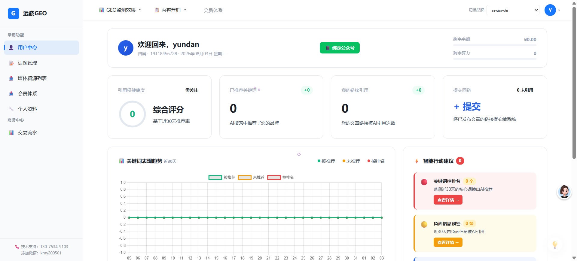 子账号登录页面截图