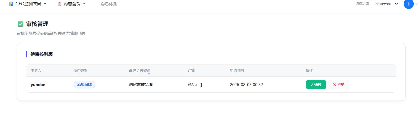 主账号审核管理页面截图